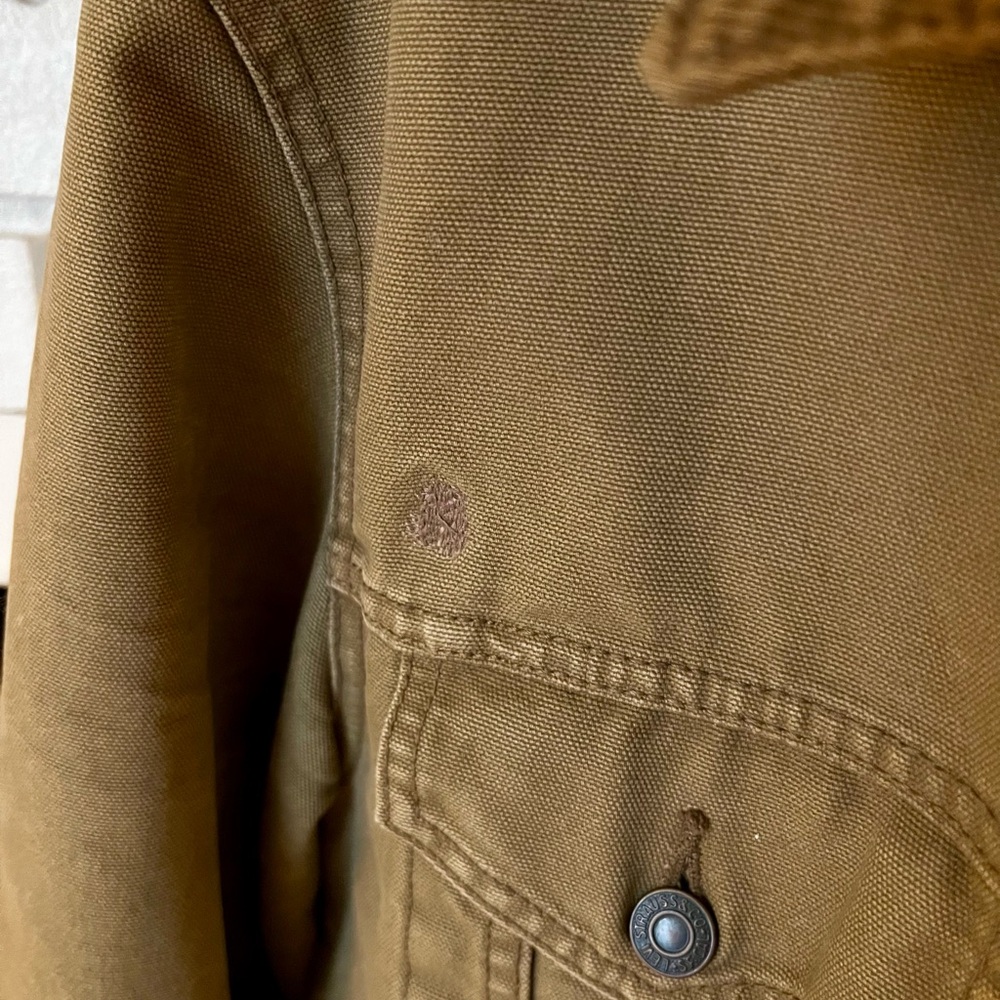 Levi's Men's Olive Green Trucker Jacket - Picture 5 of 5